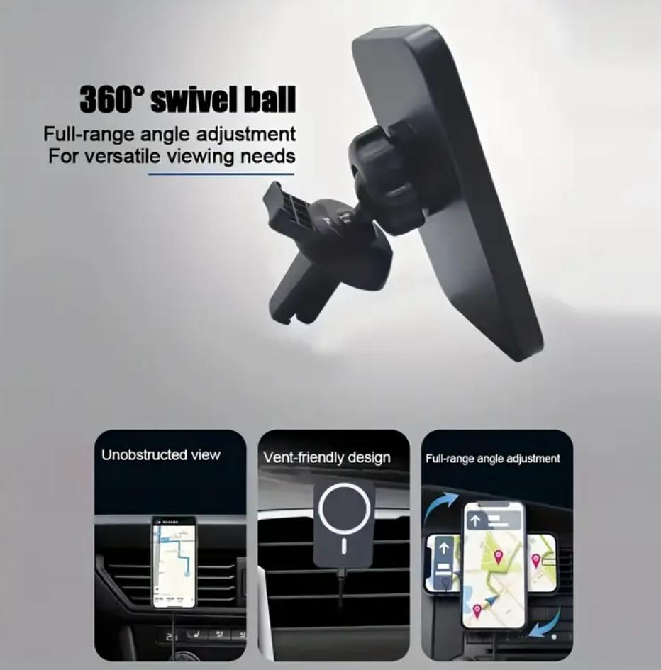 Magnetic wireless car charger, universal charger
